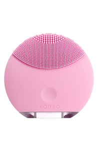 FOREO LUNA mini Stylish & Compact Face Cleanser Brush & Massager - Petal Pink