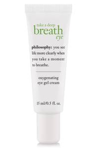 philosophy take a deep breath oxygenating eye gel cream