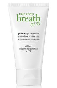 philosophy take a deep breath oil-free oxygenating gel cream spf 30