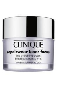 Clinique Repairwear Laser Focus Line Smoothing Cream Broad Spectrum Spf 15 For Combination Skin