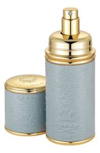 Creed Grey With Gold Trim Leather Atomizer