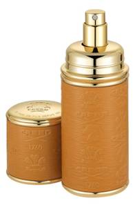 Creed Camel With Gold Trim Leather Atomizer