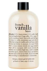 philosophy shampoo, shower gel & bubble bath - french vanilla bean