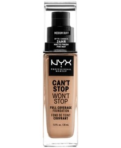 NYX Can't Stop Won't Stop Full Coverage Foundation - CSWSF10.5 - Medium Buff