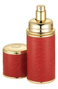 Creed Red With Gold Trim Leather Atomizer